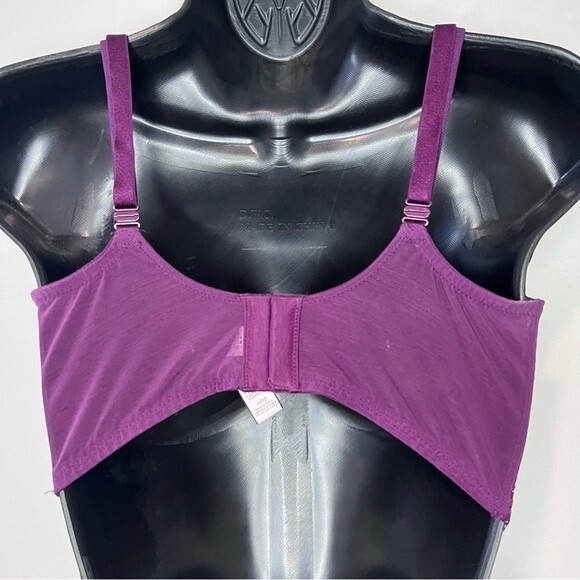 Victoria's Secret Dream Angels Purple Lace Push Up Bra No Padding Size 34DD - Picture 4 of 8
